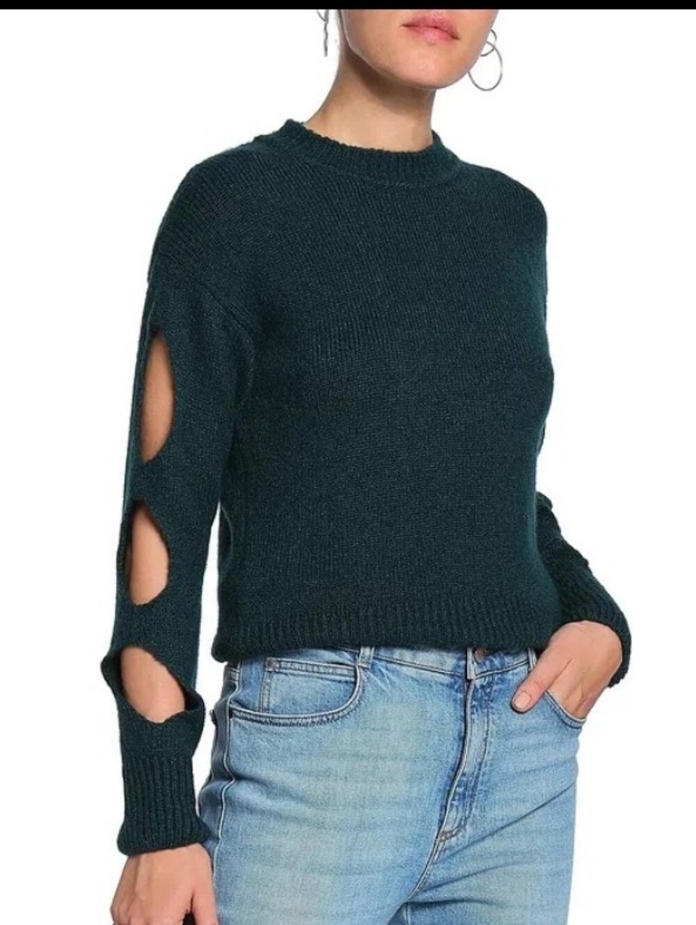 NEW NET-A-PORTER DAGMAR CUT OUT SWEATER sz XL